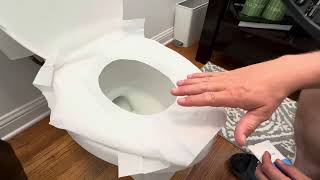 LooREADY flushable toilet seat covers disposable premium quality travel essential Review [upl. by Brandy]