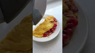 Breakfast ｜Grape cheese whole wheat bread  bacon omelet breaksfast viralvideo shorts [upl. by Anek]