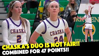 This Duo Is Not Fair Mallory Heyer amp Kennedy Sanders DOMINATE Chaska vs Park Center [upl. by Inaffit]