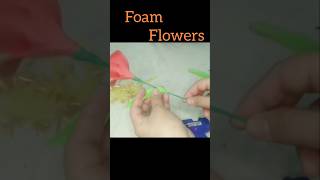 foamiran flower makingfoamiran flowers tutorialflowers foamsheetcraft ytshorts diy craft [upl. by Nadda]