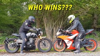 Battle of the 125s  Mondial vs KTM  Who wins [upl. by Atnoek841]