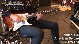 Fender American Deluxe Strat SSS Rosewood FB Demo by Music force [upl. by Euqinmod853]