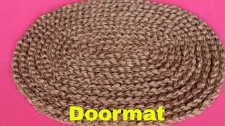 Easy and Fast Doormat Making at Home Using Jute  Jute Craft Idea  Handmade Doormat  DIY Craft [upl. by Dreyer666]