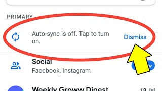 Auto Sync Is Off Tap To Turn On  Gmail Auto Sync Is Off Tap To Turn On [upl. by Fraya]