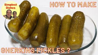 🔴HOW TO MAKE GHERKINS PICKLES😋Gherkins Recipe🥒Pickled Cornichons🔥Fresh Gherkin💯Pickles Recipe [upl. by Tybalt435]