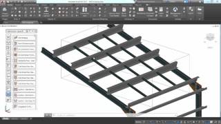 Advance Steel 2017  Bridging tool [upl. by Harness676]