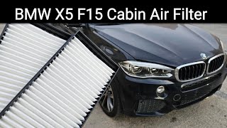 Cabin Air Filter Replacement  X5 xDrive35i F15 [upl. by Nodyarb]