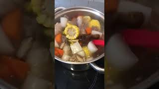 Homemade chicken noodles soup Yum usa dubai chickennoodlesoup soup [upl. by Sloan551]