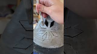 Pierced pottery aka “the devils work” ceramics clay ceramica asmr arte [upl. by Danyelle]