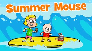 ♪♪ Summer Song For Children  Summer Mouse  Holiday amp Vacation  Hooray Kids Songs amp Nursery Rhymes [upl. by Htebzil243]