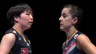 Badminton Womens Singles  Akane Yamaguchi JPN vs Carolina Marlin ESP All England Open 2024  F [upl. by Codee]