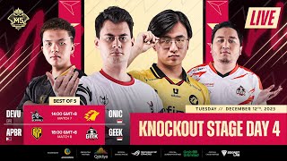 LIVE  IKAAPAT NA ARAW  M5 World Championship Knockout Stage  PH [upl. by Atinuaj]