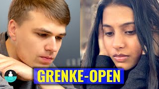 Asienmeisterin gegen deutsche Technikmaschine 🇮🇳🇩🇪 Grenke Open Divya Deshmukh vs Rasmus Svane [upl. by Llewkcor]