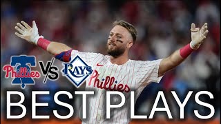 Phillies vs Rays Highlights I BEST PLAYS I Phillies SWEEP the Rays now 30 games OVER 500 🔥 [upl. by Adyol]