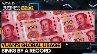 Use of Yuan in Global Payments Drop Sharply  World Business Watch  WION [upl. by Igenia]