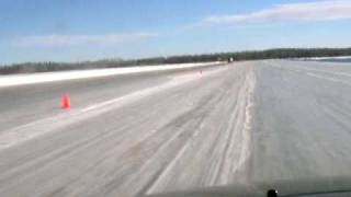 Crossing the ice road over the Mackenzie River Part 2 [upl. by Tsenre373]