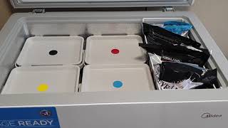 How to organize a Midea 7cu ft chest freezer with Ikea bins [upl. by Malcolm]