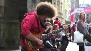 Maximon amazing bass player  Edinburgh Fringe Festival 2013 [upl. by Sidnarb]