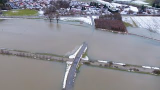 Tauwetter führt in Bayern zu Hochwasser und Überschwemmungen [upl. by Aicaca]