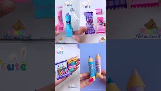 4 items DIY pencil eraser ideas shorts tonniartandcraft craft art love [upl. by Grath]