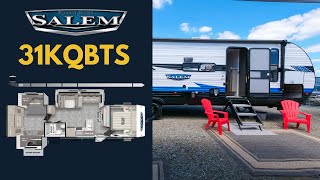 Tour the 2023 Salem 31KQBTS Travel Trailer [upl. by Viddah131]