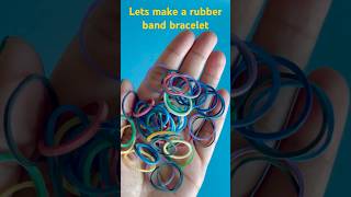 DIY Friendship Bracelet Crafting Your Own Friendship Bracelet with Rubber Bands 😍❤️ diy [upl. by Nref]