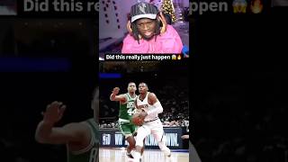 Did this really just happen 😱🔥 kaicenatreaction basketball nba kaicenatreacts musicreactions [upl. by Berkie718]