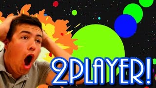 AGARIO  2 PLAYER MODE COUPLE CHALLENGE  Agario Funny Moments Gameplay Walkthrough Part 16 [upl. by Tobe]