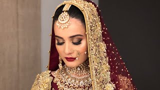 Aiman Khan baraat look by Omayr Waqar [upl. by Nivk895]