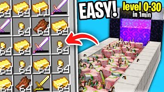 Easiest Gold XP Farm in Minecraft 50000 Items Per Hour [upl. by Aibos]