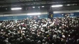 Maulana Saad Sahab  At Miraj Station  Bagalkot Ijtema  Karanataka [upl. by Alraep337]