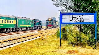 Tranquil Train Spotting at the Lush Green Domeli Station [upl. by Janet]