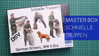 Master Box 135 Schnelle Trupen German Drivers MB35237 Review [upl. by Davon]