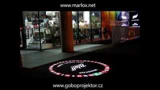 Rotating roulette gobo projection ECOLIGHT LED gobo projector [upl. by Eeraj299]