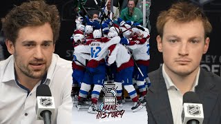 Cale Makar amp Miles Wood After Overtime Comeback Win vs Stars in Game 1 [upl. by Kuhn515]