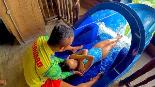 Water Slides at SplashMania WaterPark in Gamuda Cove Malaysia [upl. by Colan951]