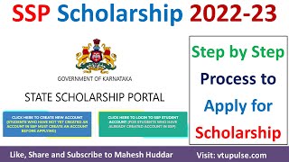 How to Apply for scholarship in SSP portal 2022 23  Step by Step Procedure to apply for scholarship [upl. by Senilec387]