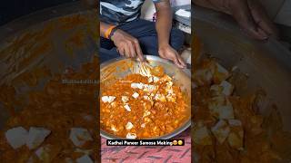 Kadhai Paneer Samosa Making😍😋 Indian Street Food [upl. by Auqeenahs]