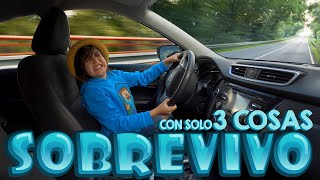 SOBREVIVIENDO en mi AUTO con SOLO 3 COSAS [upl. by Warfeld]