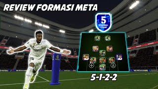 REVIEW FORMASI META TERBAIK 5122 EFOOTBALL 2025 MOBILE [upl. by Ennirok]