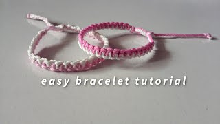 how to make easy bracelet  yarnivora [upl. by Ellwood]