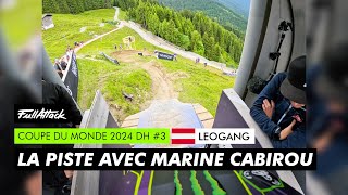 Leogang DH World Cup 2024 🔥👀 La piste complète en GoPro avec Marine Cabirou [upl. by Assertal]