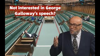 Why was George Galloway forced to address empty parliament  Janta Ka Reporter [upl. by Enilegna]