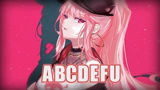 Nightcore  abcdefu  GAYLE Rock Version Lyrics [upl. by Karrie471]