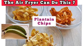 Crispy Air Fried Plantain Chips Recipes with 3 Flavours  Easy Healthy Air Fryer Snacks Recipe [upl. by Yenoh]