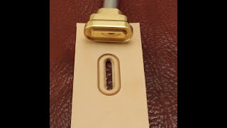 Brass stamp for leather work Oblong making tool How to use [upl. by Bowlds]