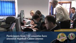 How students inprocess at the Marshall Center [upl. by Leuams]