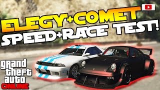 GTA 5 Online ImportExport Update 🚘😲Comet  Elegy Retro Custom Speed  Race Test🚘😲 PS4 Gameplay [upl. by Jania]