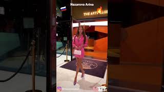 🔥 Nazarova Arina  Pink Dress 💎 nazarovamur  Babes babes brunette dress elegant fashion [upl. by Ika]