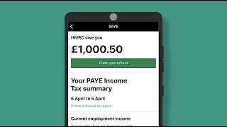 How do I use the HMRC app to claim a tax refund [upl. by Oznecniv]